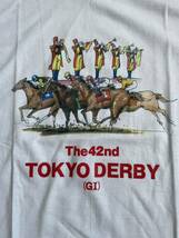90年代 当時物 新品未使用品 DEADSTOCK TCK 東京シティー 競馬 G1 ダービー記念Tシャツ JRA 大井競馬場 オグリキャップ ナリタブライアン_画像4