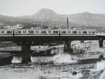 (A40)290 写真 古写真 電車 鉄道 鉄道写真 伊豆箱根鉄道 大雄山線 狩川橋梁 昭和61年2月16日_画像2