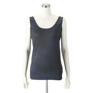 Q3713 calma aqua paint Touch sweat pad tank top grayish navy LL cat pohs possible 