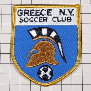 AP30 グリース ニューヨーク サッカークラブ ビンテージ ワッペン パッチ GREECE N.Y. SOCCER CLUB