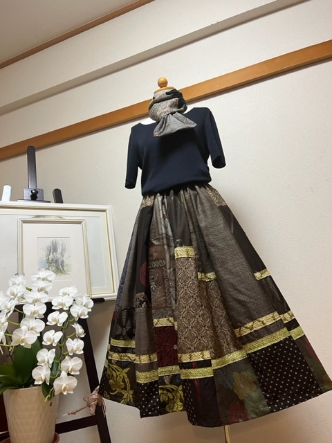 ヤフオク! -「大島紬 リメイク スカート」の落札相場・落札価格