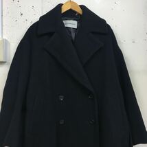 TARO HORIUCHI オーバーコート ウール サイズ1 黒 ブラック 日本製 長袖 ロング丈 ベルト付 _画像3