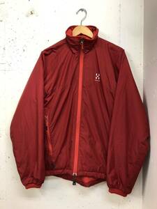 HAGLOFS ホグロフス BARRIER JACKET バリアージャケット サイズS THERMOLITE 中綿　ナイロン　赤