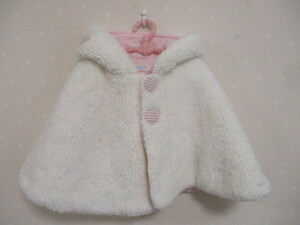 Ω Pom Ponette Ω * pretty soft baby cape * pink 30203