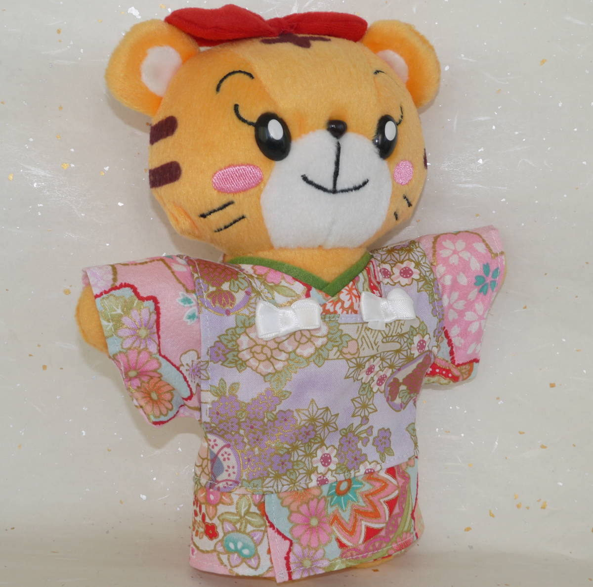 Hana-chan size easy kimono [immediate purchase, handmade, Japanese clothing, Western clothing, yukata, yukata, 3 years old, 3 years old], stuffed toy, character, others