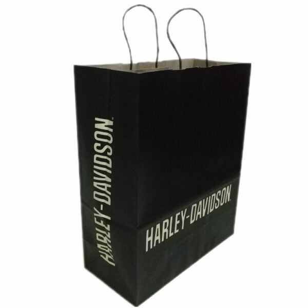 ハーレーダビッドソン 正規ショップ 紙袋 ショップ袋 ショッパー ショッピングバッグ ギフト袋 手提げ紙袋 HARLEYロゴ入り
