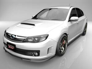 GRB GRF Atype Btype Impreza WRX STI フロントアンダースポイラー サイドステップ 2点kit Body kitParts