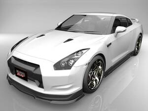 R35 GT- R 前期型 フロントアンダースポイラー サイドステップ 2点キット エアロパーツ