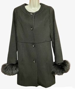 VICKY coat black fur Vicky no color coat size 2 fur removed possibility 