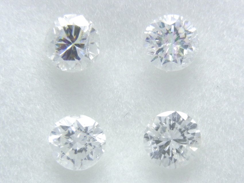 H~Gカラー I-1~SI-2クラス 合計0.72ct 天然ダイヤルース www