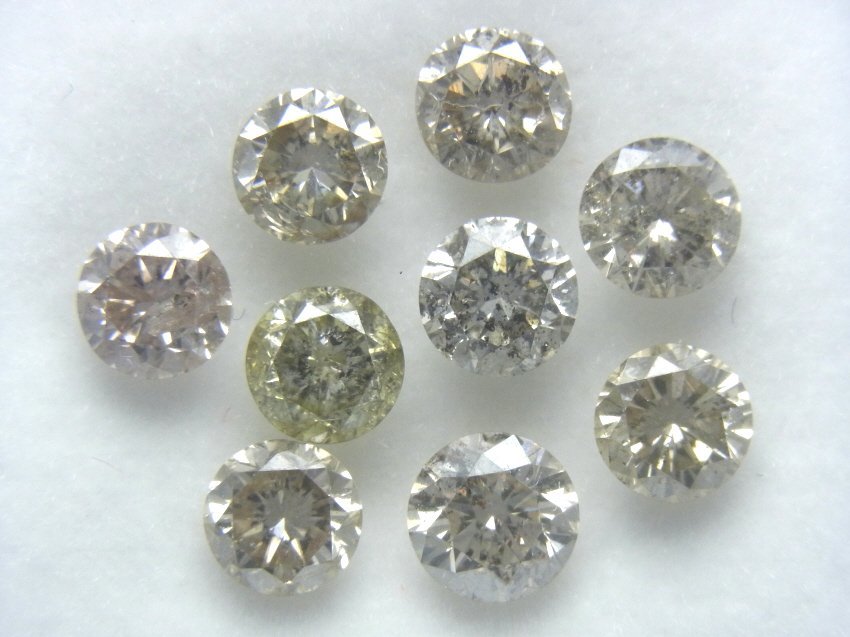 H~Gカラー I-1~SI-2クラス 合計0.72ct 天然ダイヤルース www