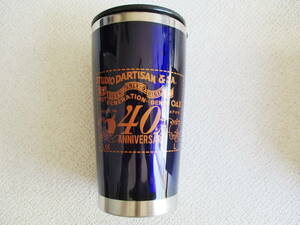  unused * stereo . Dio daruchi The n* stainless steel tumbler * 40 anniversary commemoration goods Novelty glass 2