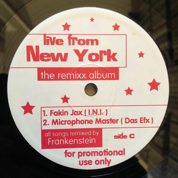 V.A.Live From New York (Remix Album)2LP 希少盤　　remix Frankenstein