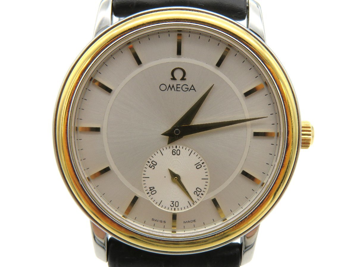 無地・新色登場! 【18K】OMEGA オメガ スモールセコンド アンティーク