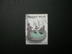 ベルギー王国発行 トイナードの泉やマカの像など観光切手 ５種完 ＮＨ 未使用