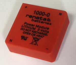 ■ renata batteries 1000-0 Power Module LITHIUM 3 Volts 【密閉型バッテリー / Heidelberg Printing Machine スペアパーツ】