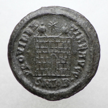 【古代ローマコイン】Constantine I（コンスタンティヌス1世）クリーニング済 ブロンズコイン 銅貨(hwUBGe8hFp)_画像2