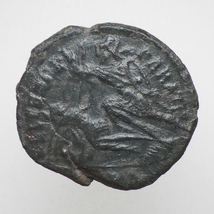 【古代ローマコイン】Constantius II（コンスタンティウス2世）クリーニング済 ブロンズコイン 銅貨(n5SVGNS6jh)_画像2