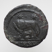 【古代ローマコイン】VRBS ROMA（ローマ市記念）クリーニング済 ブロンズコイン 銅貨(KGfUw7KZrc)_画像2