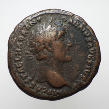 【古代ローマコイン】Antoninus Pius（アントニヌス・ピウス）クリーニング済 ブロンズコイン 銅貨(T8ktiMGp4u)_画像1