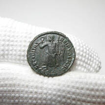 【古代ローマコイン】Valentinian I（ウァレンティニアヌス1世）クリーニング済 ブロンズコイン 銅貨(Mh8aad336s)_画像6