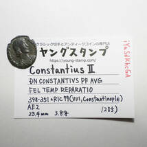 【古代ローマコイン】Constantius II（コンスタンティウス2世）クリーニング済 ブロンズコイン 銅貨(iYaSdKhcGA)_画像10