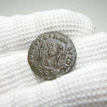 【古代ローマコイン】Diocletian（ディオクレティアヌス）クリーニング済 ブロンズコイン 銅貨(fZdDCG3JBU)_画像8