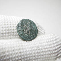 【古代ローマコイン】Barbarian（野蛮人のコイン）クリーニング済 ブロンズコイン 銅貨(VZaFWyCi6G)_画像7