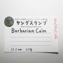 【古代ローマコイン】Barbarian（野蛮人のコイン）クリーニング済 ブロンズコイン 銅貨(VZaFWyCi6G)_画像10