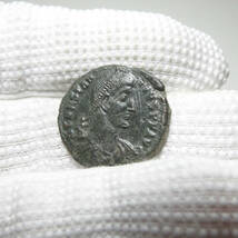 【古代ローマコイン】Constantius II（コンスタンティウス2世）クリーニング済 ブロンズコイン 銅貨(n5SVGNS6jh)_画像4