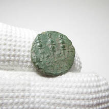 【古代ローマコイン】Barbarian（野蛮人のコイン）クリーニング済 ブロンズコイン 銅貨(u9cycMzZYH)_画像7