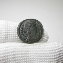 【古代ローマコイン】Constantius II（コンスタンティウス2世）クリーニング済 ブロンズコイン 銅貨(dnMtu3dY4D)_画像5