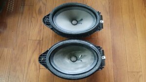 U#874 Cadillac CTS premium ABA-A1LL 2015 year original BOSE made rear speaker left right ( ellipse large ) after part seat reverse side 