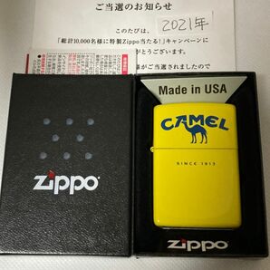 ZIPPO CAMEL SINCE 1913 懸賞 2,500名　未使用　極美品　箱付き　2021年製