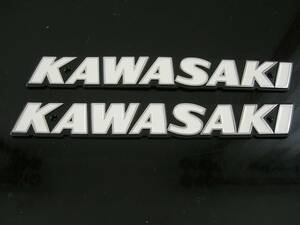 ◆Z1 Z2 750 RS 900◆フューエル タンク エンブレム 純正品 ロングピッチ140mm◆カワサキ KAWASAKI◆2枚セット◆ガソリン