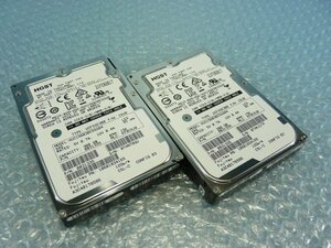 1NKD // 2個セット HGST HUC156030CSS204 300GB 2.5インチ SAS HDD 15K(15000)rpm 12Gb 15mm / A3C40178586 // Fujitsu RX2530 M2 取外