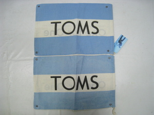 新品 2点セット TOMS トムス 巾着袋 シューズバッグ 保存袋 水色 白 ホワイト