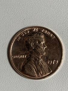 ★コレクター必見！！ ビンテージ リバティー コイン アメリカ 硬貨 1979年 1セント 極美品 約3.1g 外貨 リンカーン ブロンズ F012008