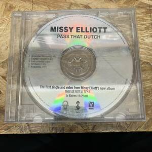 ◎ HIPHOP,R&B MISSY ELLIOTT - PASS THAT DUTCH INST,シングル CD 中古品