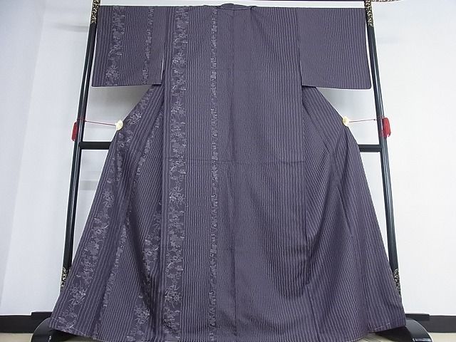 公式限定新作/送料無料 伝統工芸士 曽根武勇 訪問着 お召地 間道 m