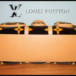 Louis Vuitton キーポル・バンドリエール 50 ルイヴィトン ジャイアントモノグラム 激レア タフタージュ ボア バッグ トラベル ボストン LVの画像4