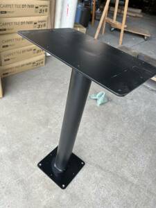 業務用 一本足 テーブルの脚のみ 分離型 店舗家具 固定式 黒色 DIY 机