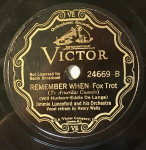 JIMMIE LUNCEFORD AND HIS ORCH. VICTOR Swingin* Uptown/ Remember When