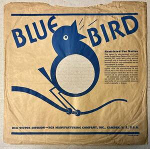 *SP/78 Company *s Lee vu*Bluebird lable. most the first period . use was done thing 1930 period 