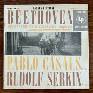 PABLO CASALS - BEETHOVEN ; SONATAS FOR CELLO AND PIANO NO.3, NO.4 COLUMBIA