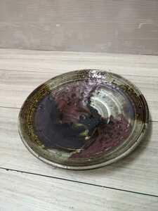 Посуда Такэо (Карацу яки) тарелка Тарелка　