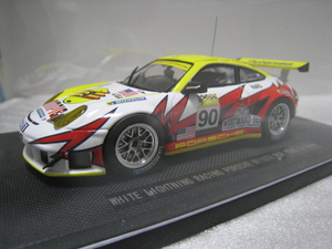 エブロ　777　ポルシェ　911　GT3　RSR　「　WHITE　LIGHTNING　RACING　90号車　Le　Mans　2005　」　1/43