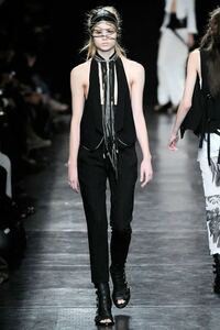 10SS шедевр ANN DEMEULEMEESTER кожа лента для волос новый товар не использовался 