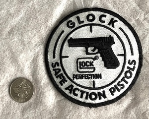 GLOCK PERFECTION 刺繍 ワッペン SAFE ACTION PISTOLS 警察 ミリタリー 銃器 ピストル 拳銃 軍モノ 好きに や ウェア カスタム に も