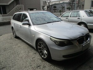 3723 BMW 5シリーズ 525i PU25 左 ドアミラー 3P 【354】チタンシルバーメタリック 初年度（検査証上） 平成20年9月